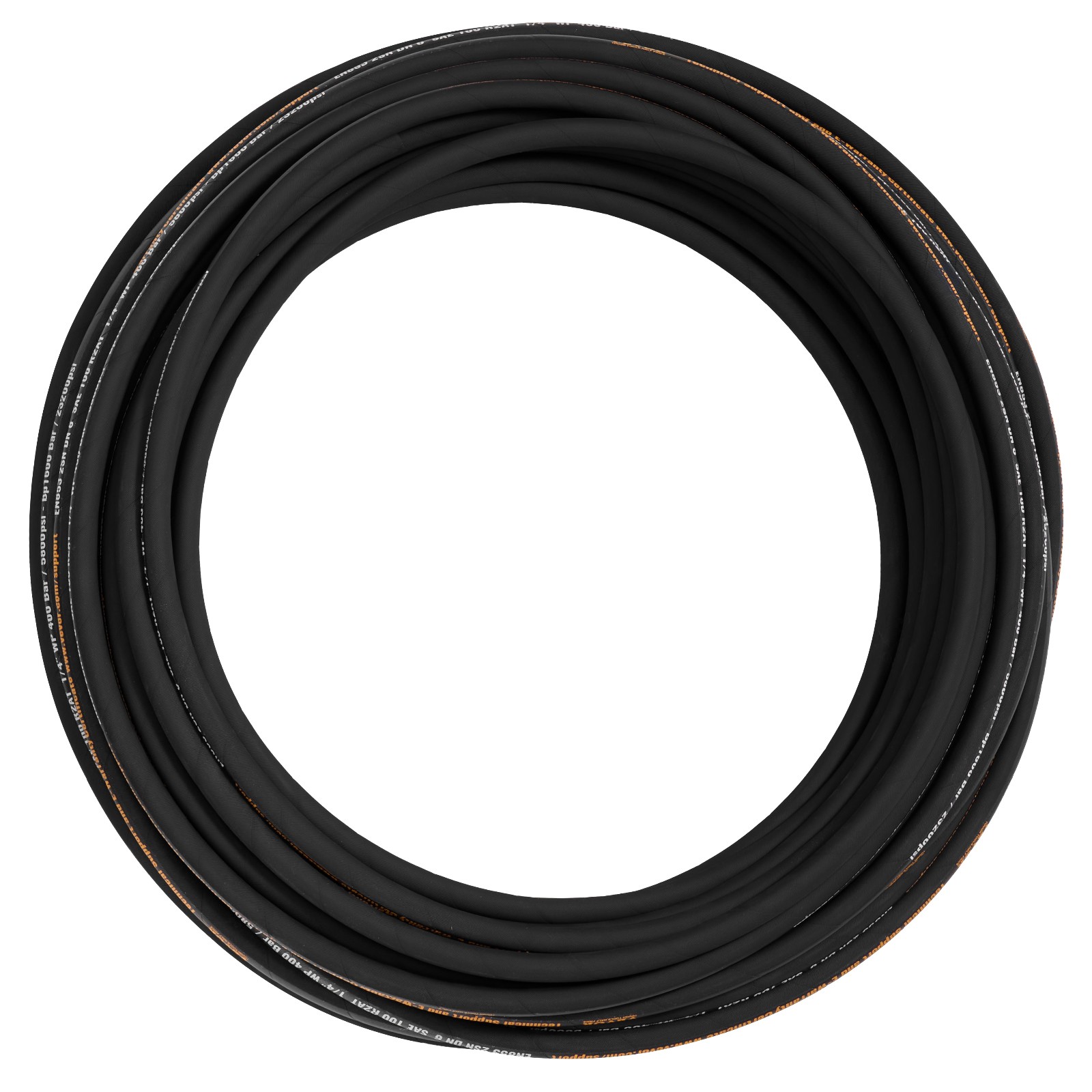 VEVOR Hydraulic Hose 1/4″Coiled Hydraulic Hose 100ft Hydraulic Hose 5800 PSI