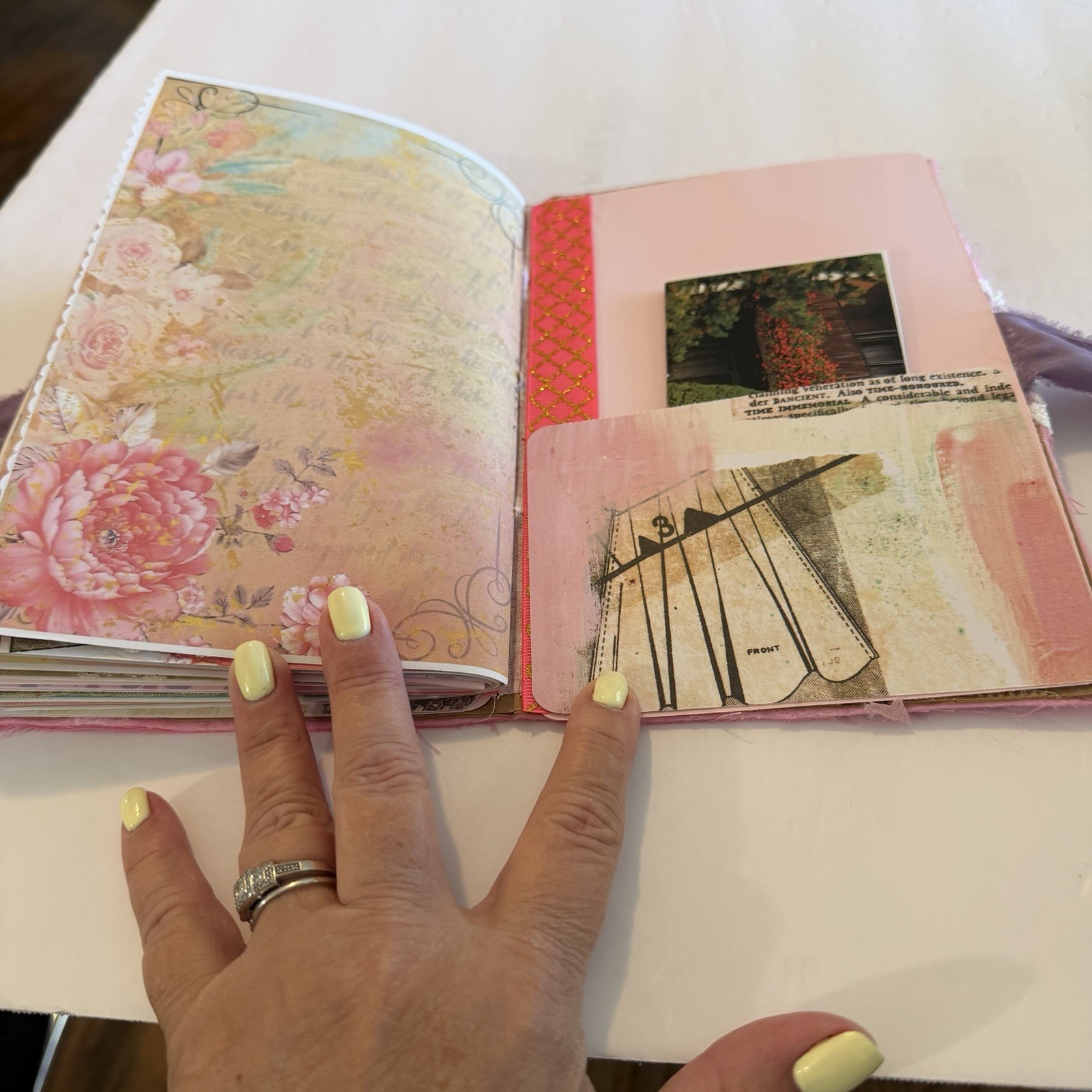 Handmade Patchwork Junk Journal Shabby Chic 9×6