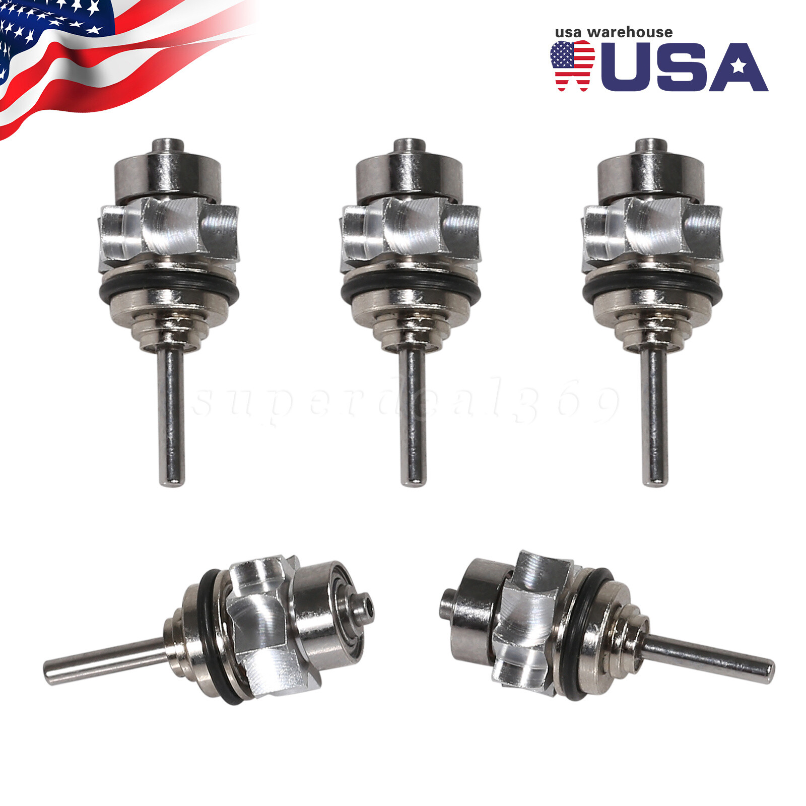 5pc Dental Replaced Cartridge Turbine For SANDENT High Speed Standard Handpiece