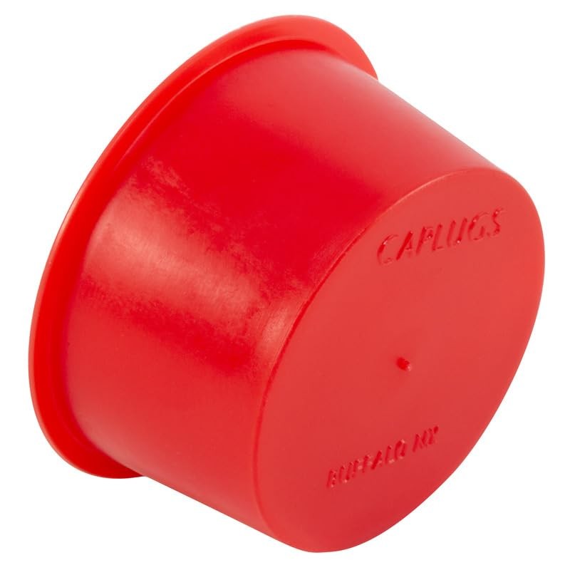 Caplugs T-249-W T Series, Plastic Tapered Cap and Plug, Red LD-PE, Protective…