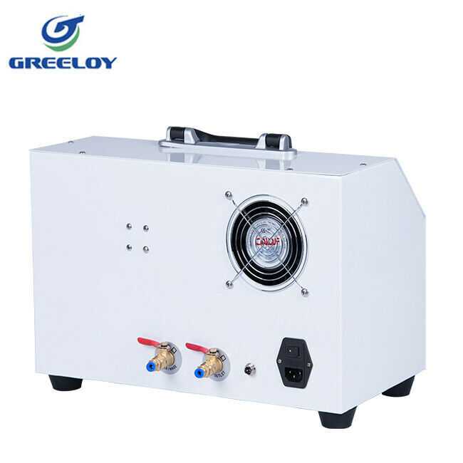 Greeloy GU-P302S Mobile Veterinary Dental Unit Cart + Oil Free Air Compressor 4H
