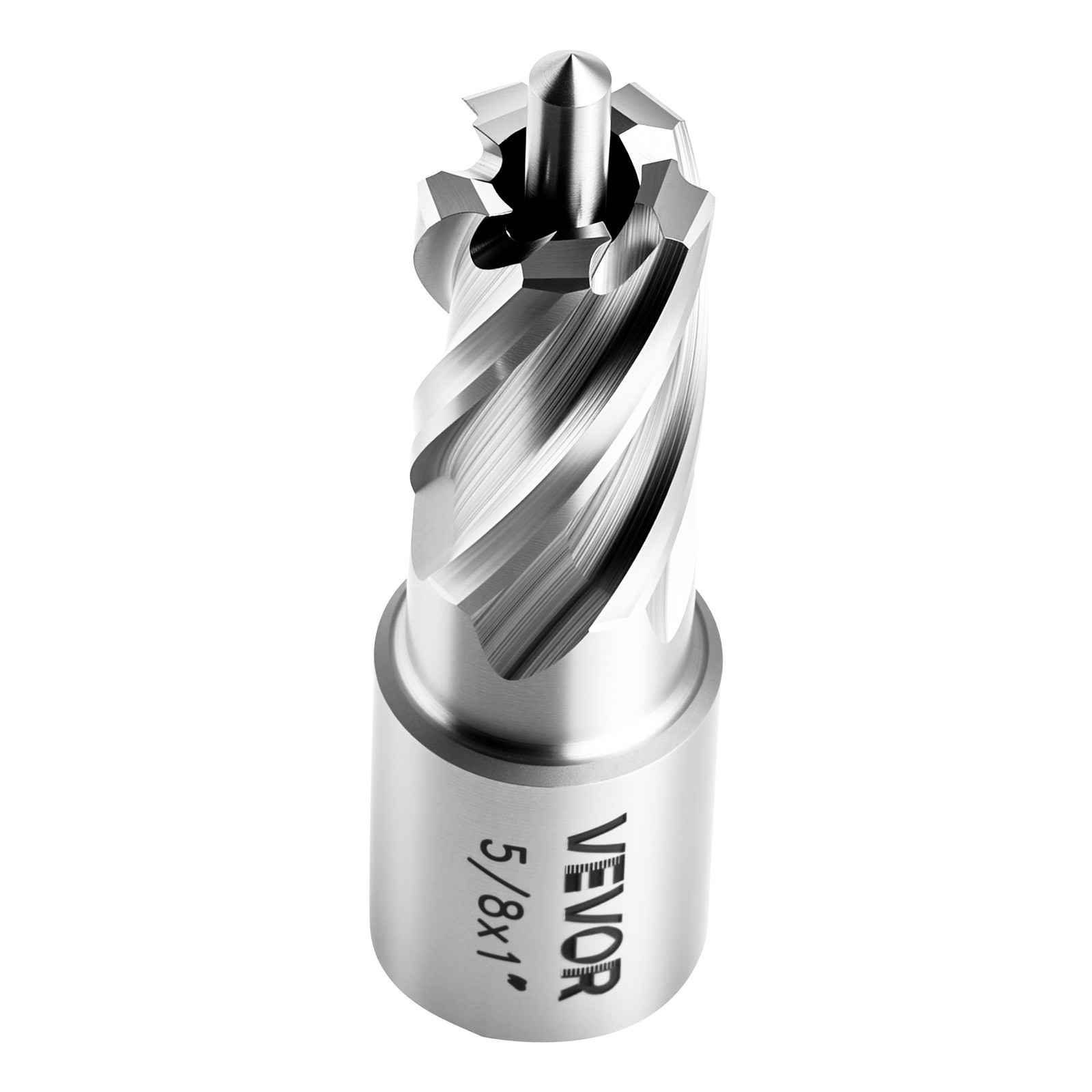 VEVOR Annular Cutter Set Mag Drill Bits Kit 5 pcs Weldon Shank 5/8″ Cutting Dia