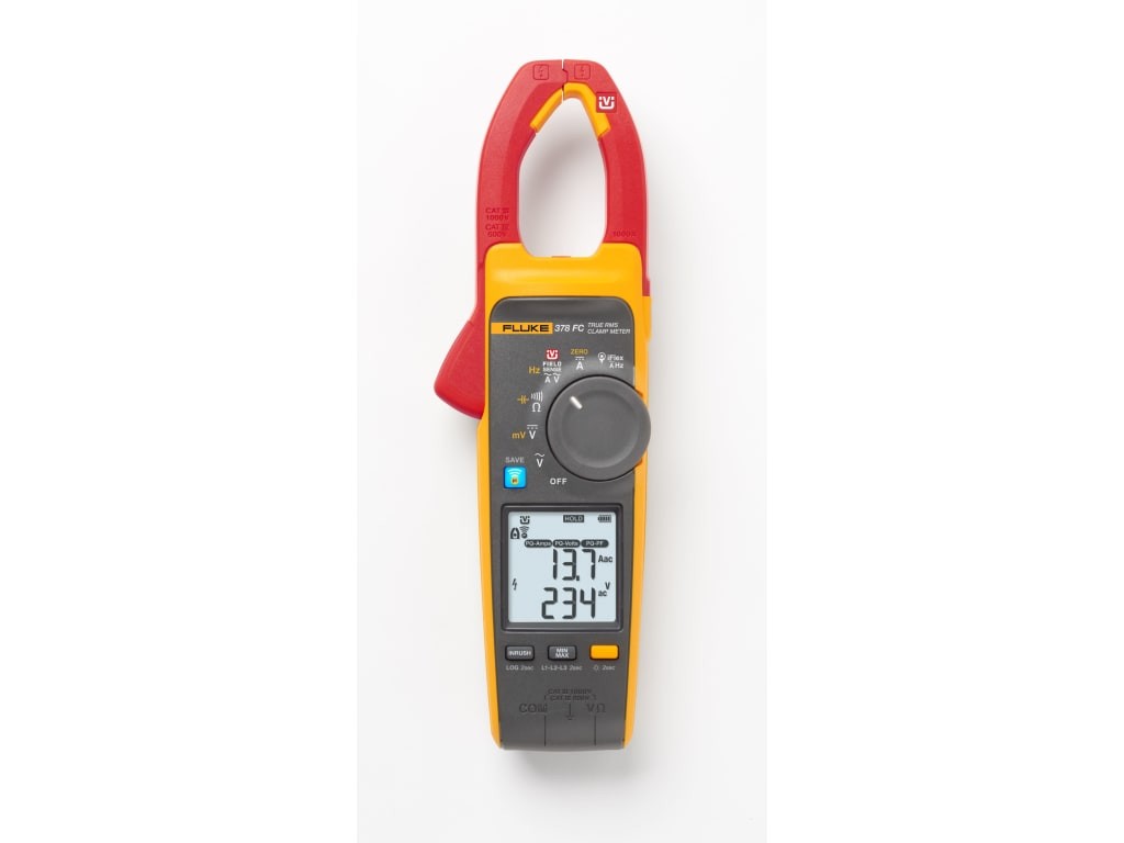 Fluke 378 FC – Non-Contact Voltage True-RMS AC/DC Clamp Meter with iFlex and