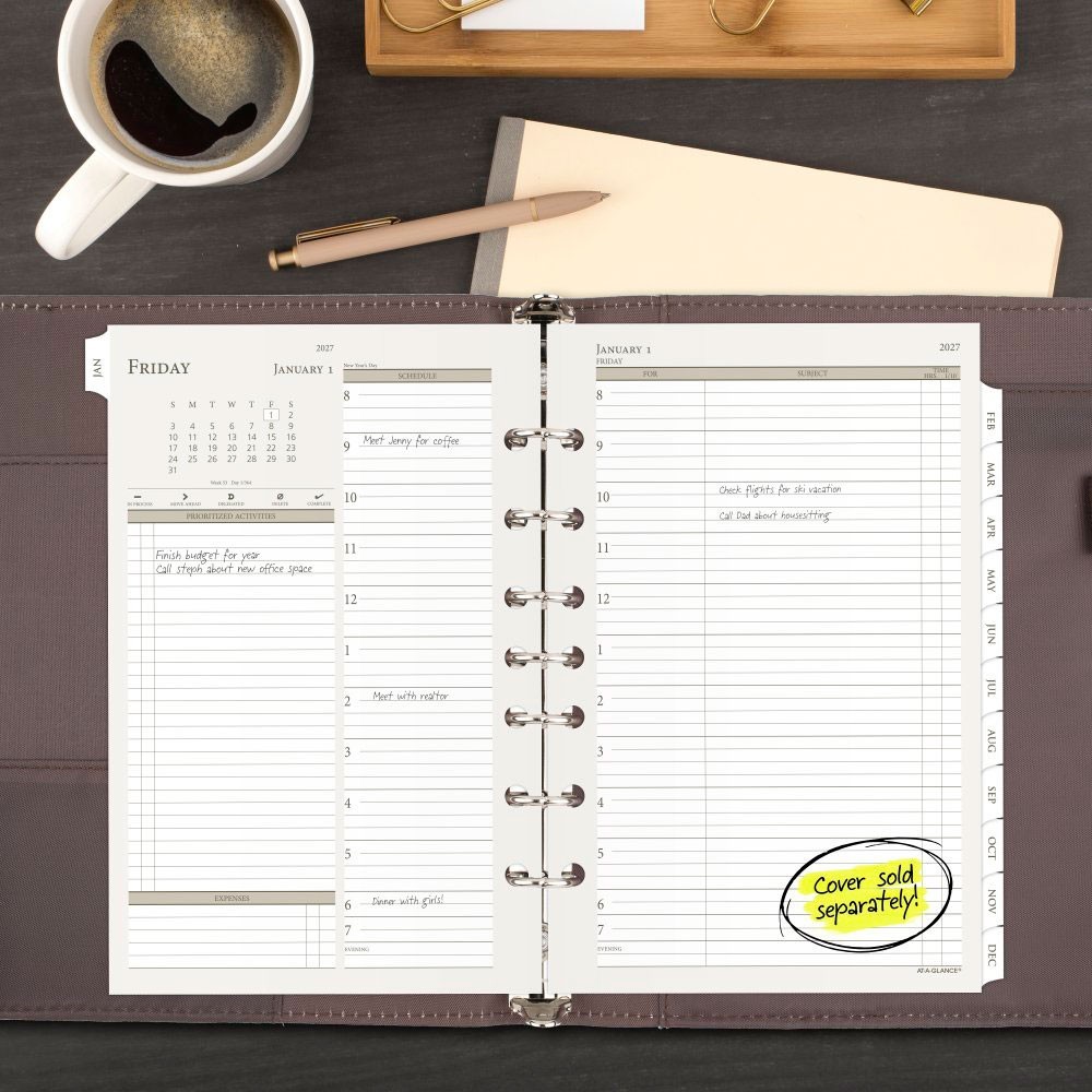 2026 At-A-Glance 481-225A Daily Monthly Planner Refill, Size 4, 5-1/2 x 8-1/2″