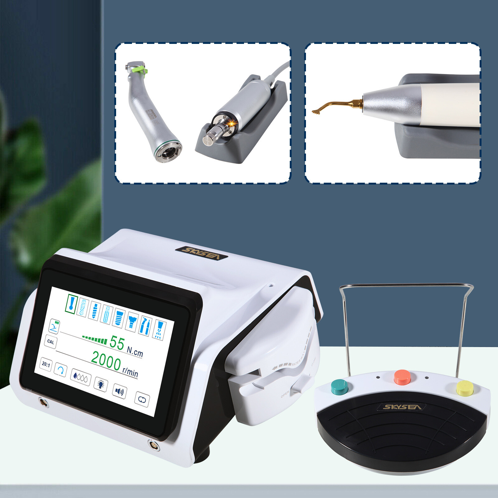 USA Dental Piezo Bone Surgery & Implant Motor 2 IN 1 Bone Cutter Touch Screen