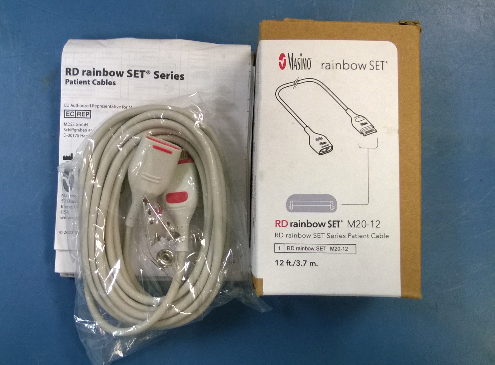 Masimo 4257 RD rainbow SET M20-12 patient cable, New in Box