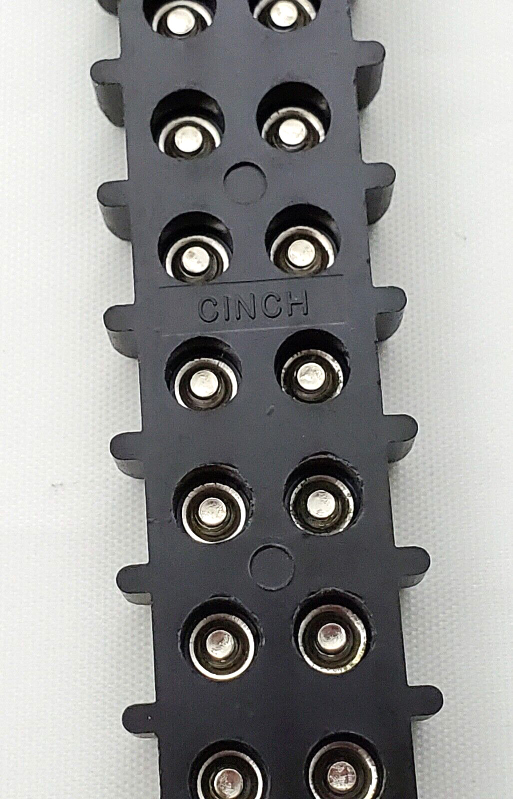 Cinch 14 Position Dual Row Screw Terminal Strip Block Phenolic 5-15/16″ Long