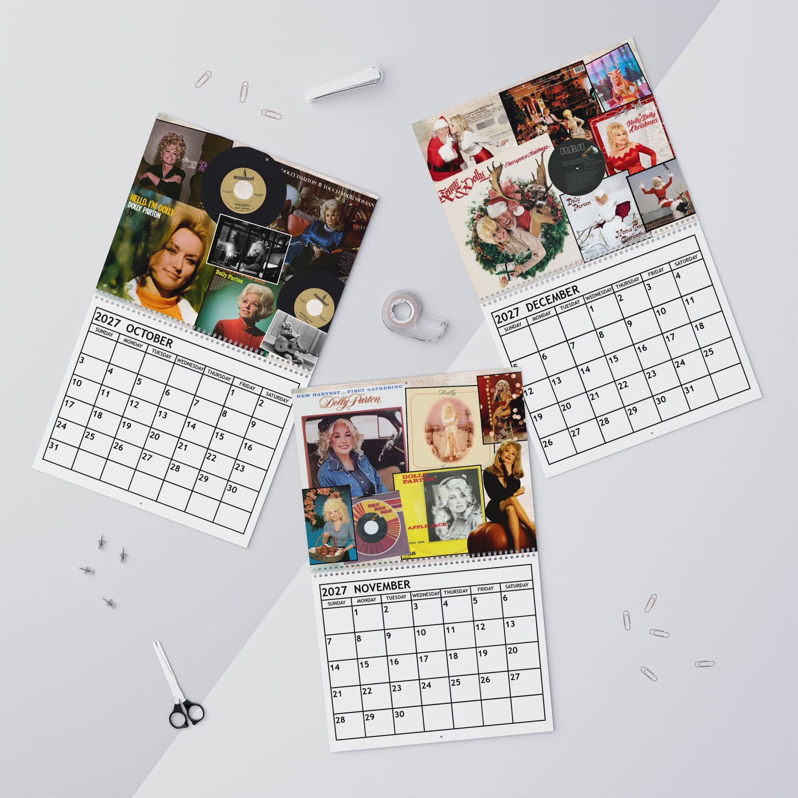 Dolly Parton 2027 Wall Calendar – Home Decor, Music Fan Gifts, Monthly