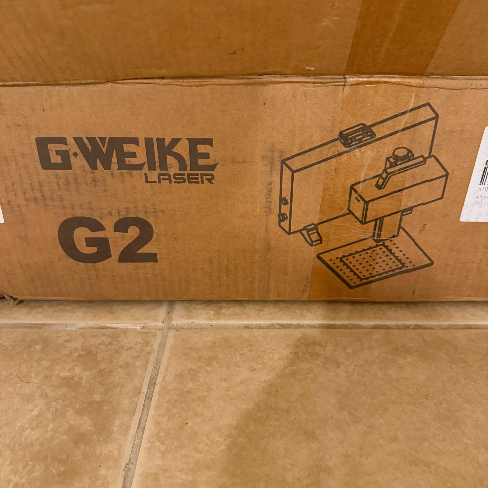 GWEIKE G2 20W Fiber Laser Engraver 110V 110x110mm Portable Marking Machine NEW