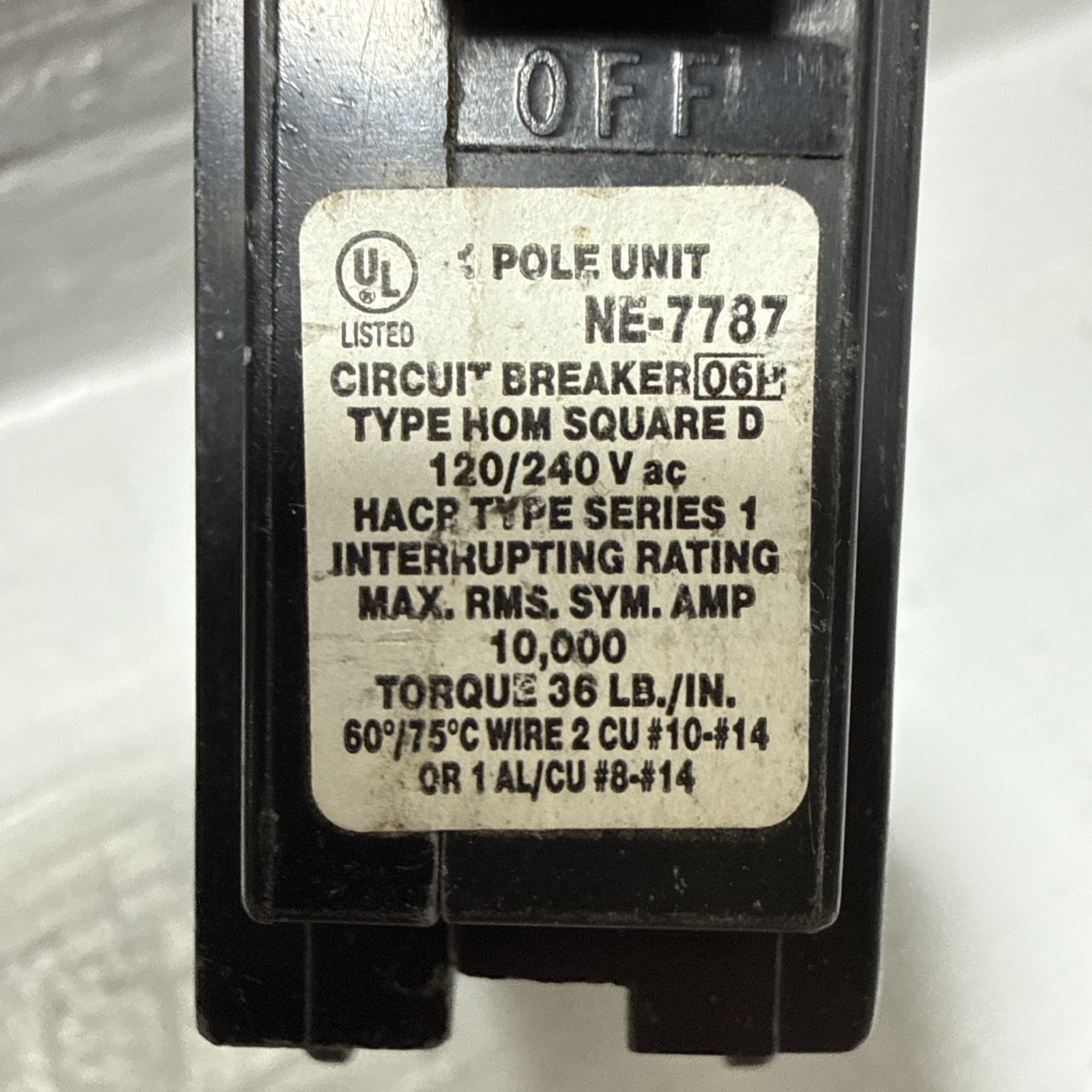NEW Square D HOM130 1P 30A Breaker 30 Amp Snap H0M130 Single Pole 120/240V NNB