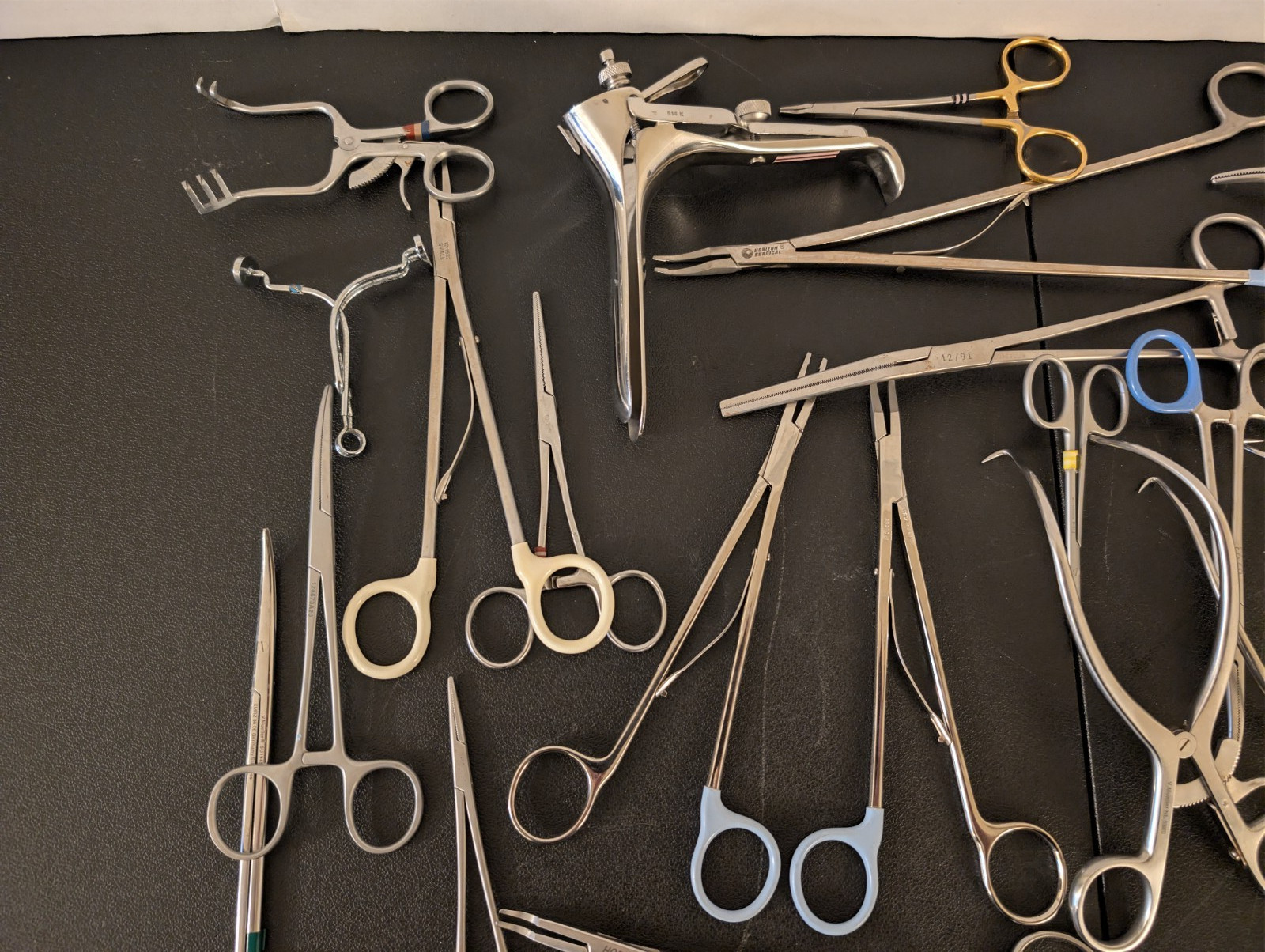 Mixed 27 Surgical Instruments Used Untested Forceps Clamps Scissors Retractors