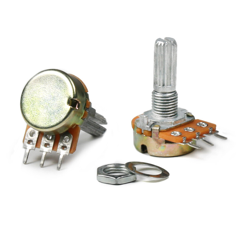 WH148 Variable Resistor Single Potentiometer Pot Lin Linear 3Pin B1K B2K ~ B1MΩ