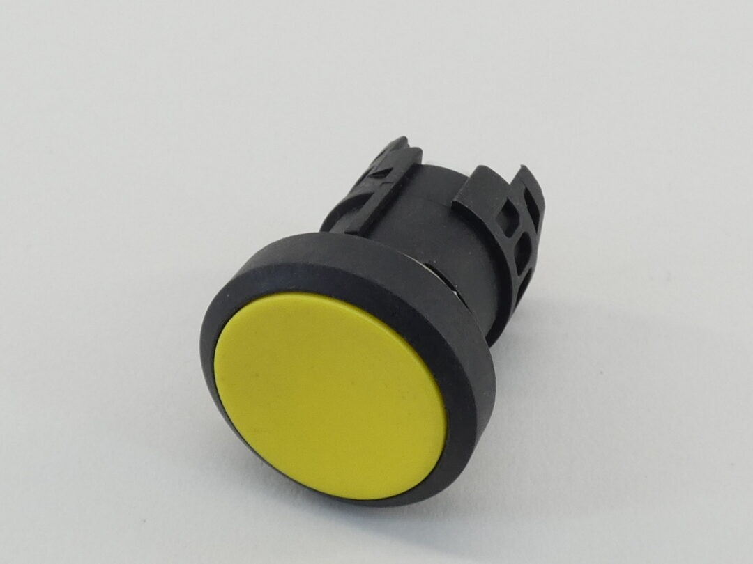 *Lot of 18* Yellow Round Pushbutton Shell Only – NEW Surplus!