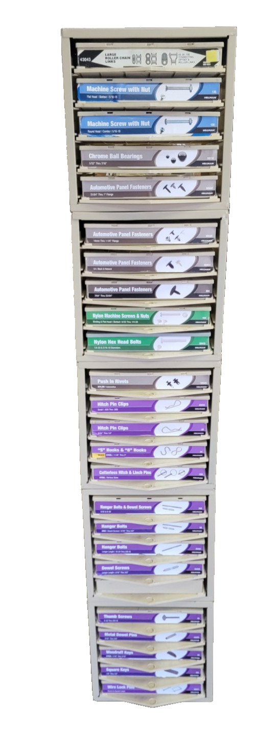 Hillman Hardware Storage Cabinet 5 Drawer Bins Steel Organizer Lego, Parts etc..