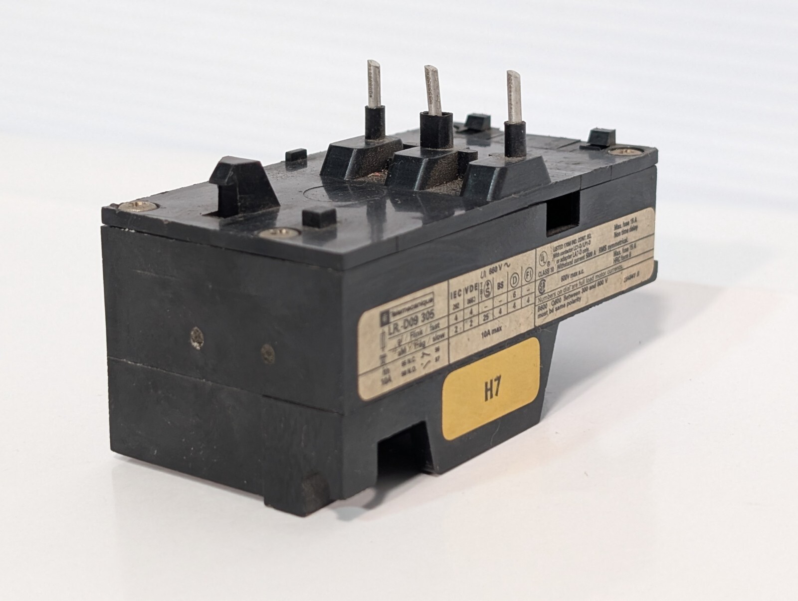 Telemecanique LR1-D09 Overload Relay LR.-D09 305, 600VAC Max, 15A