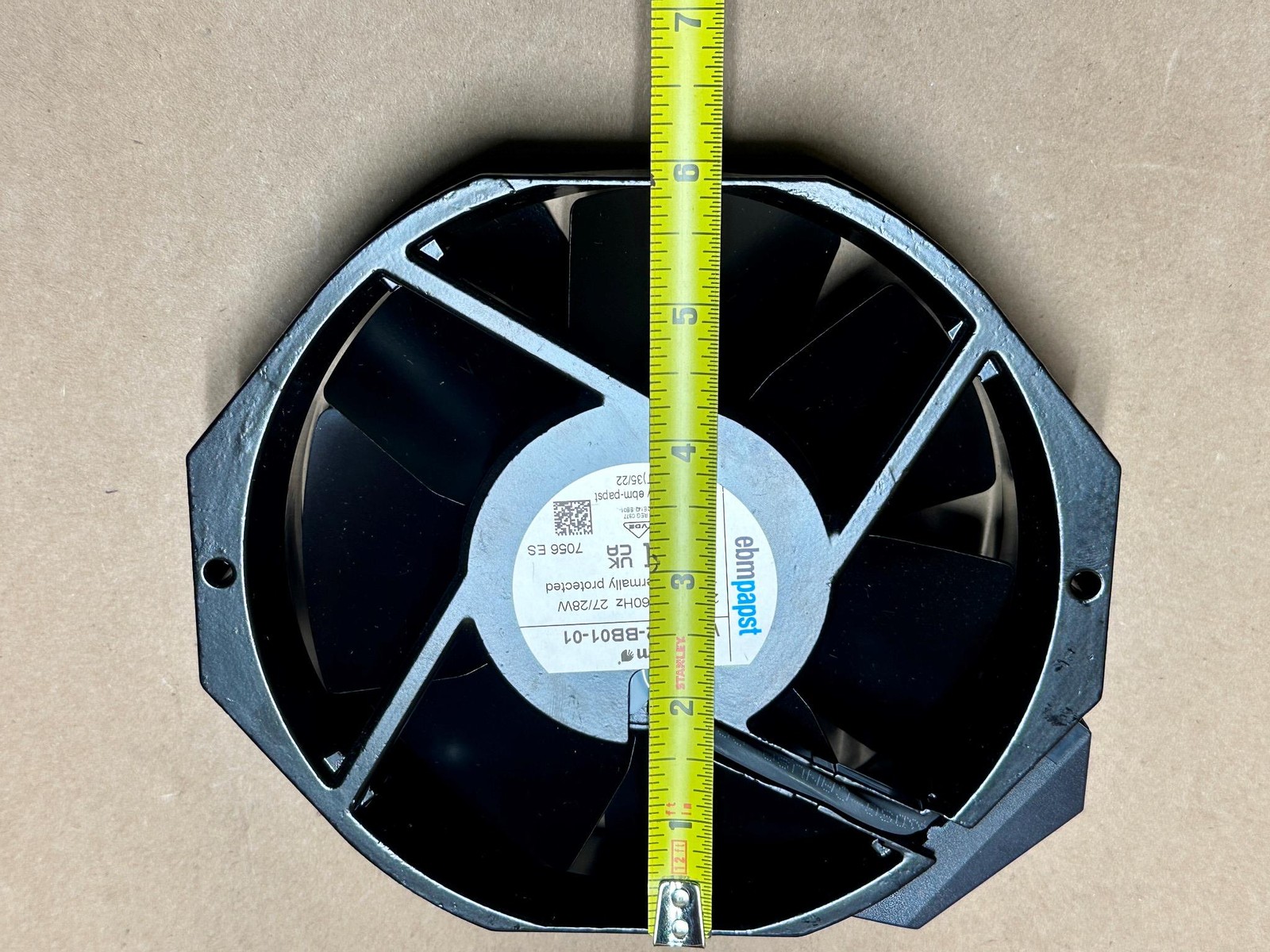 NEW ebmpapst W2E142-BB01-01 230V 27/28W 1uF 6″ Aluminum AC Axial Fan