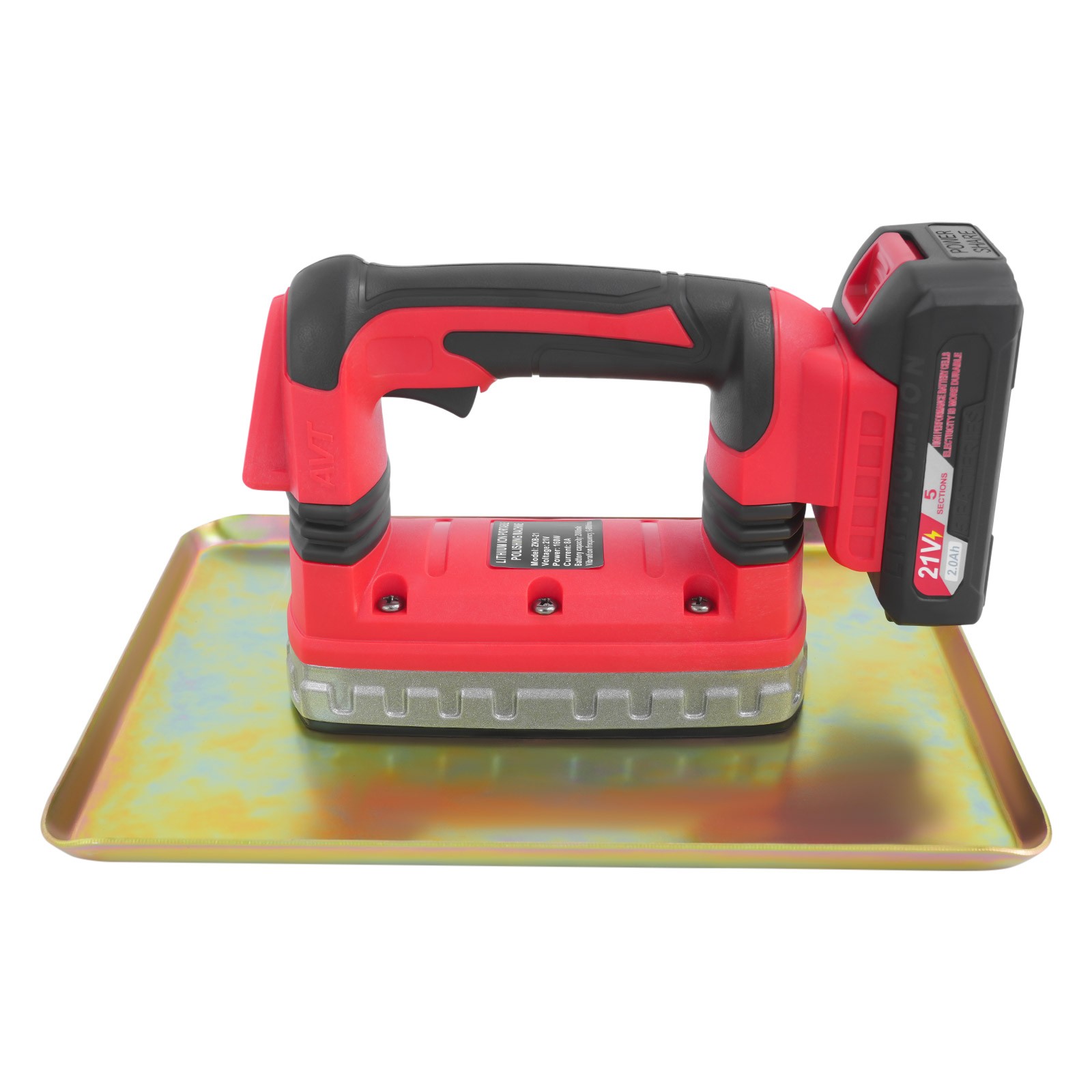 Cordless Concrete Flat Plate Vibrator – Lightweight & Efficient Troweling Tool.