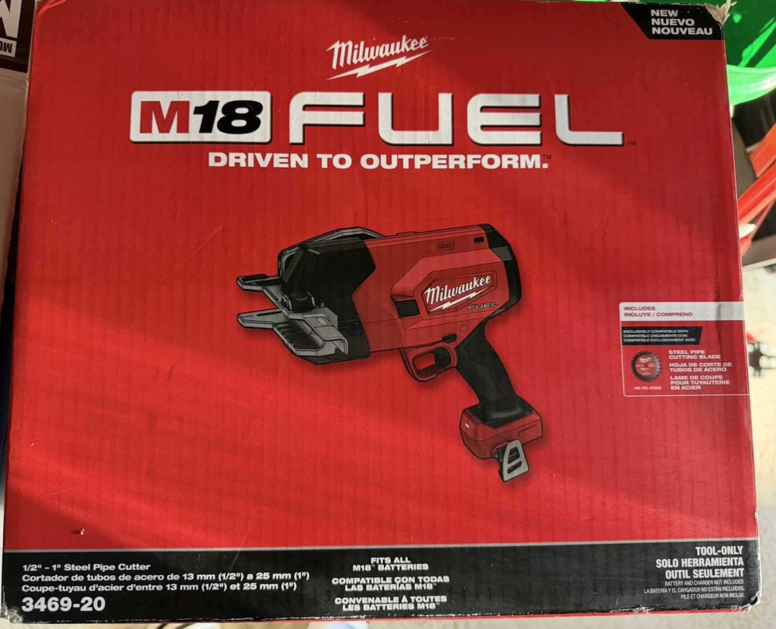 New Milwaukee Tool 3469-20 Pipe Cutter, Carbide Blade, Cordless USA