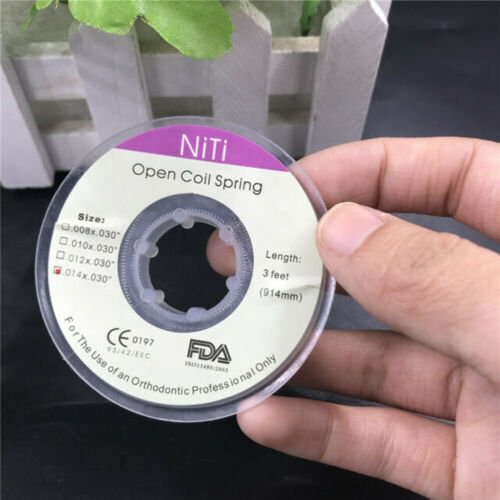 Dental Orthodontic Dental Braces Niti Open Coil Spring Dia.008/010/012/014 914mm