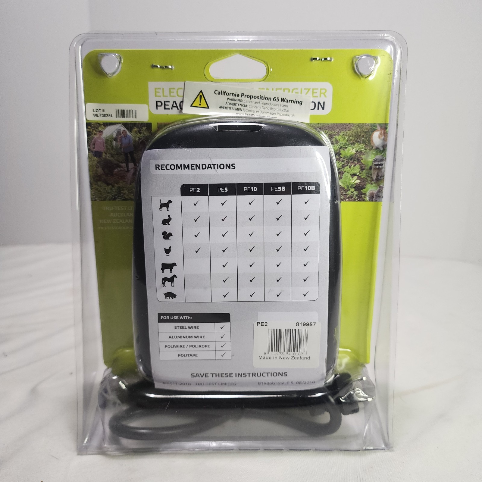 PATRIOT PE2 Electric Pet Fence Energizer – 2 Mile / 8 Acres – SEALED NEW