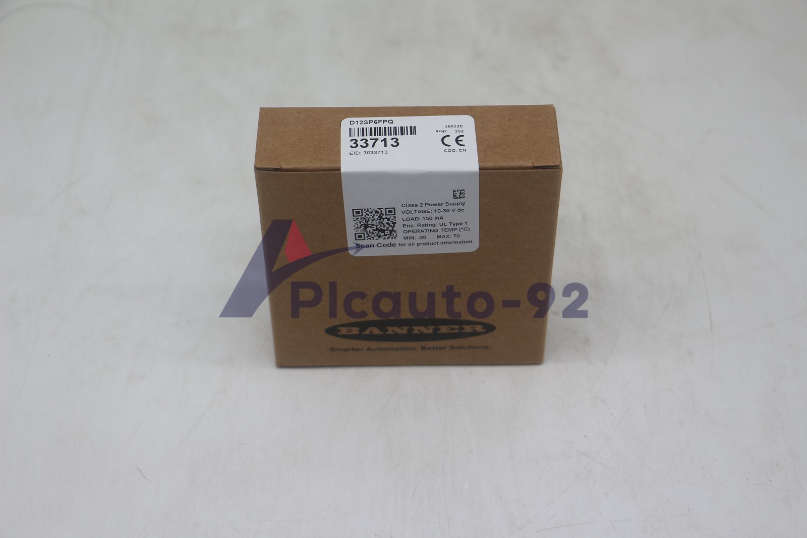 Banner Engineering New D12SP6FPQ Plastic Fiber Optic 150 mm (6 in) M8 Pigtail QD