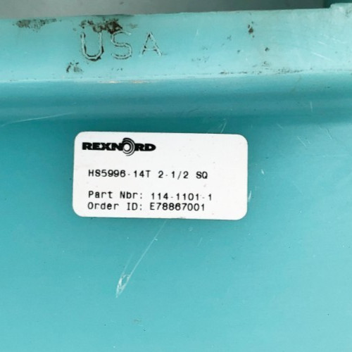 New Rexnord HS5996-14T 2-1/2 SQ Sprocket 114-1101-1 – No Box