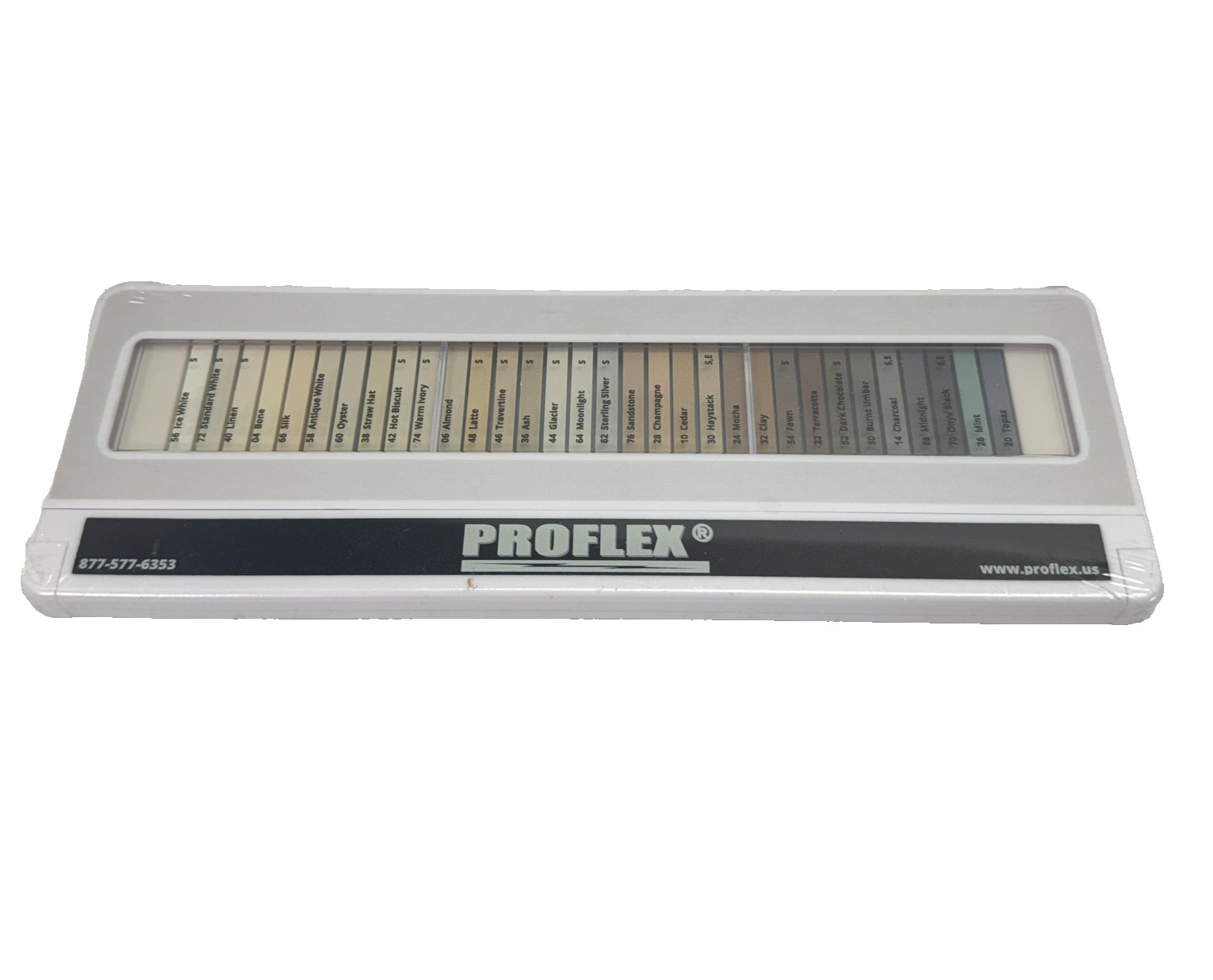 PROFLEX Grout Color Sample Kit Tile Selector Board Sanded Unsanded Caulk Epoxy