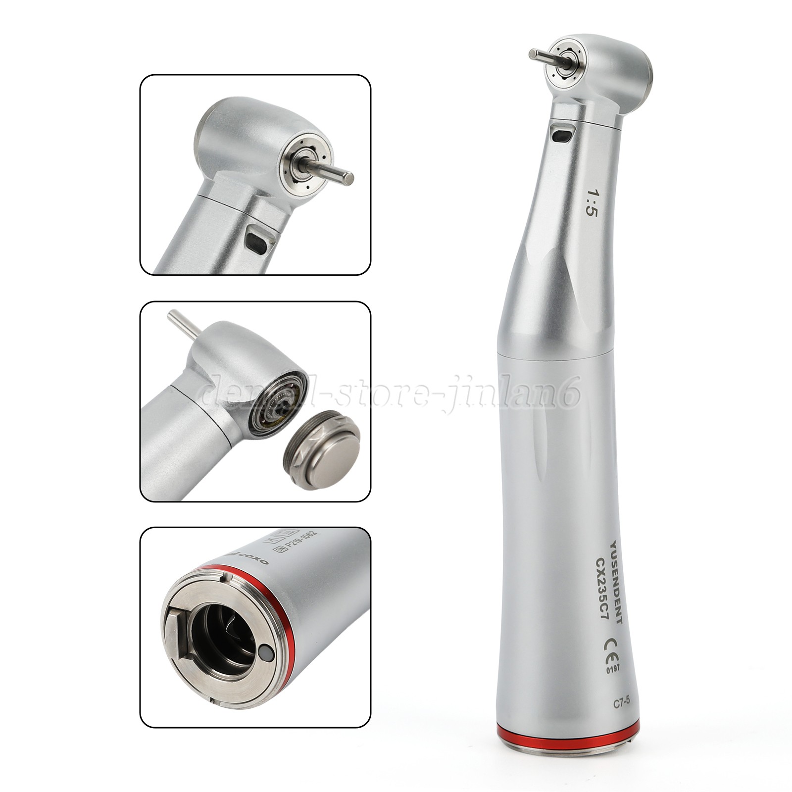 COXO Dental Internal water spray 1:5 Increasing LED Optic Fiber Contra Angle
