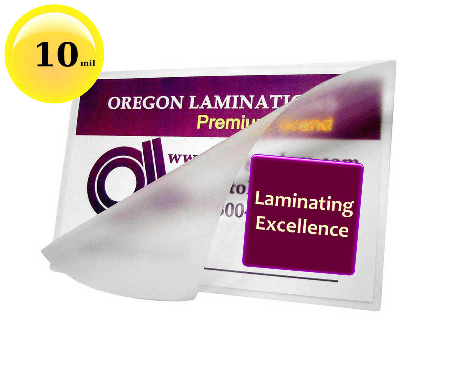 500/pack 10 Mil School ID Cards Hot Laminating Pouches 2-1/2 x 3-5/8 Clear