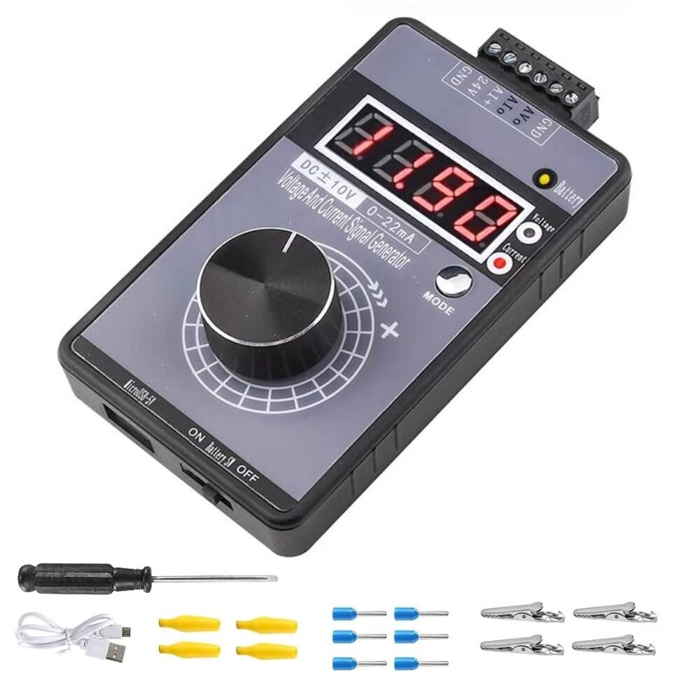 Adjustable 4-20mA Signal Generator Current Voltage Analog Simulator 0-10V/0-2…
