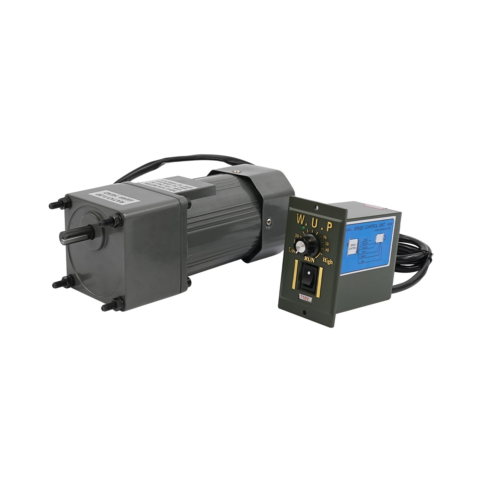 AC Gear Motor Electric Motor Variable Speed Controller 0-45 RPM 1:30 110V 120W