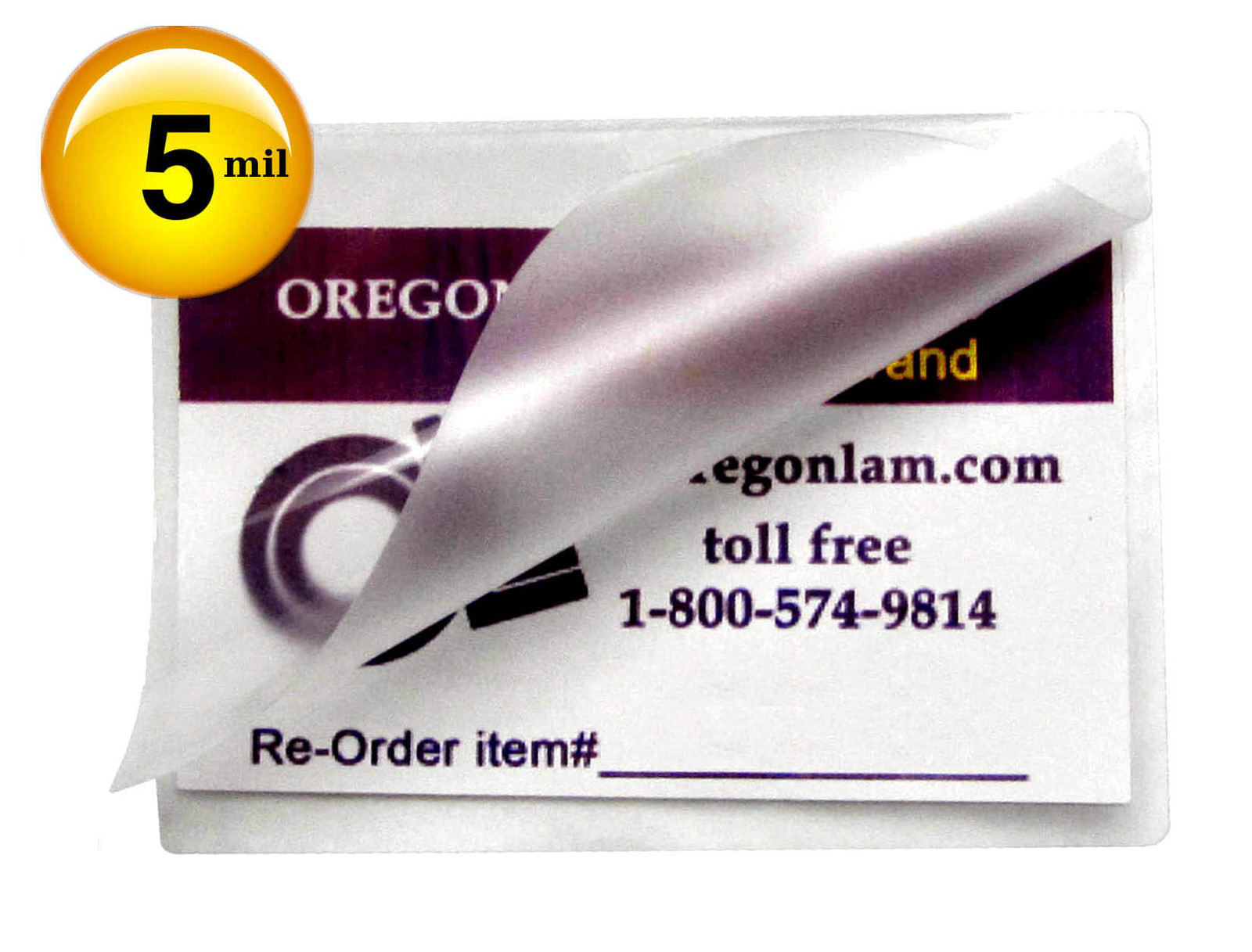 500/pack File Card size 5 Mil Hot Laminating Pouches 3-1/2 x 5-1/2 Clear 3.5×5.5