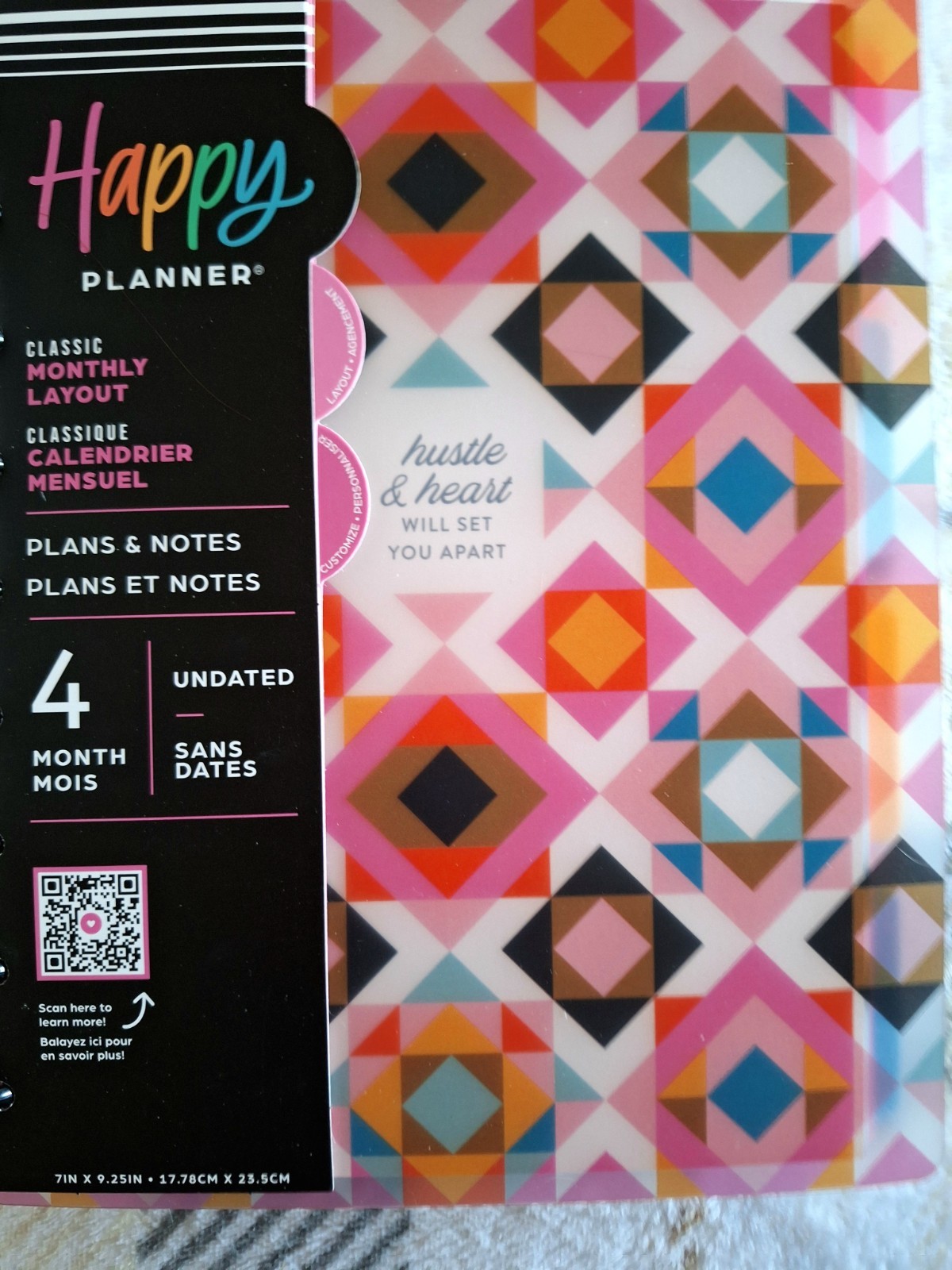 4 month happy planner classic undated Monthly Layout For Plans & Notes