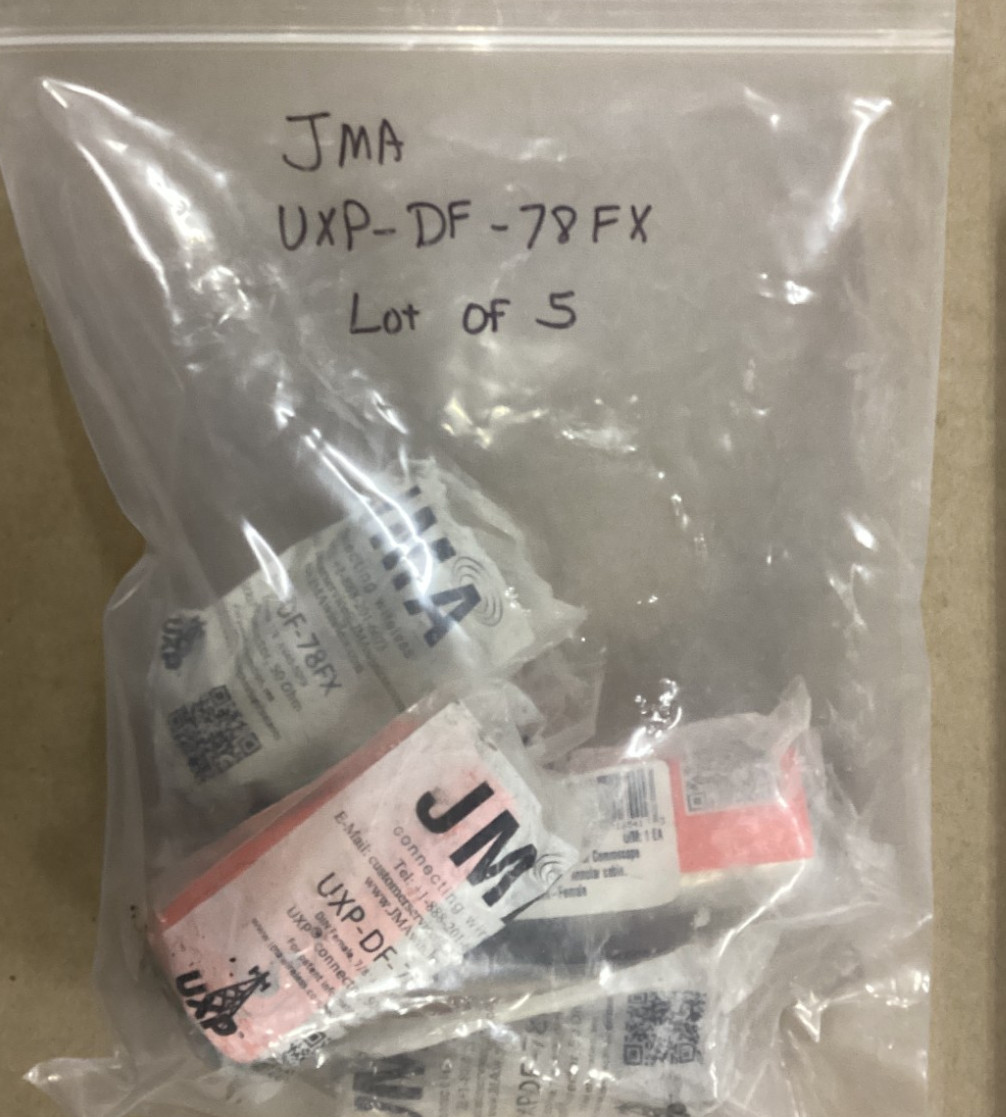 UXP-DF-78FX JMA 7-16 DIN Female Connector for 7/8” Annular AVA5-50FX Lot of 5