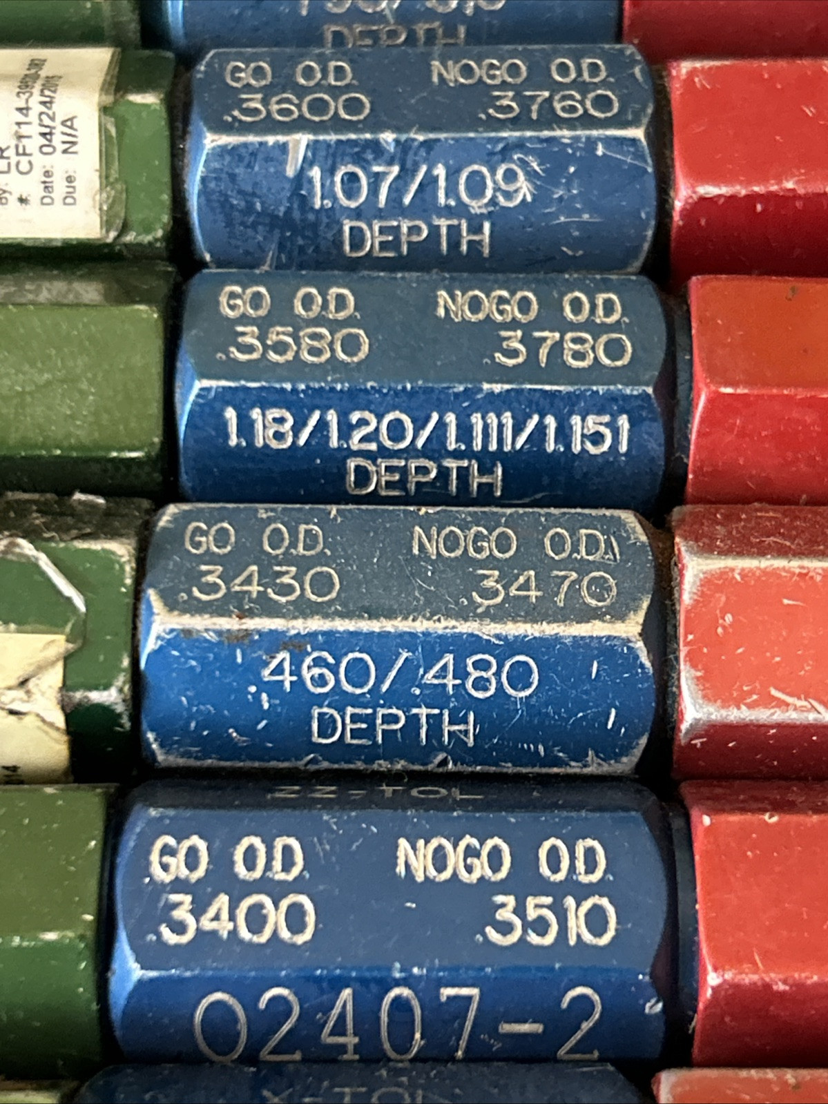 [LOT OF 11!] ATLAS 0.3000-0.4000 Go / No-Go OD Gages (Mixed Lot) _FAST SHIPPING!