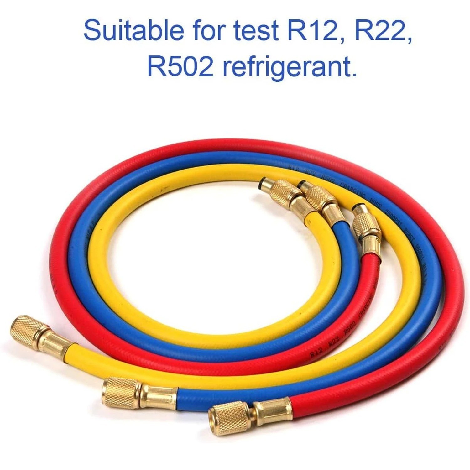 Yellow Jacket 29986 Plus II 1/4″ Hose Low Loss with Compact Ball Valve 72″