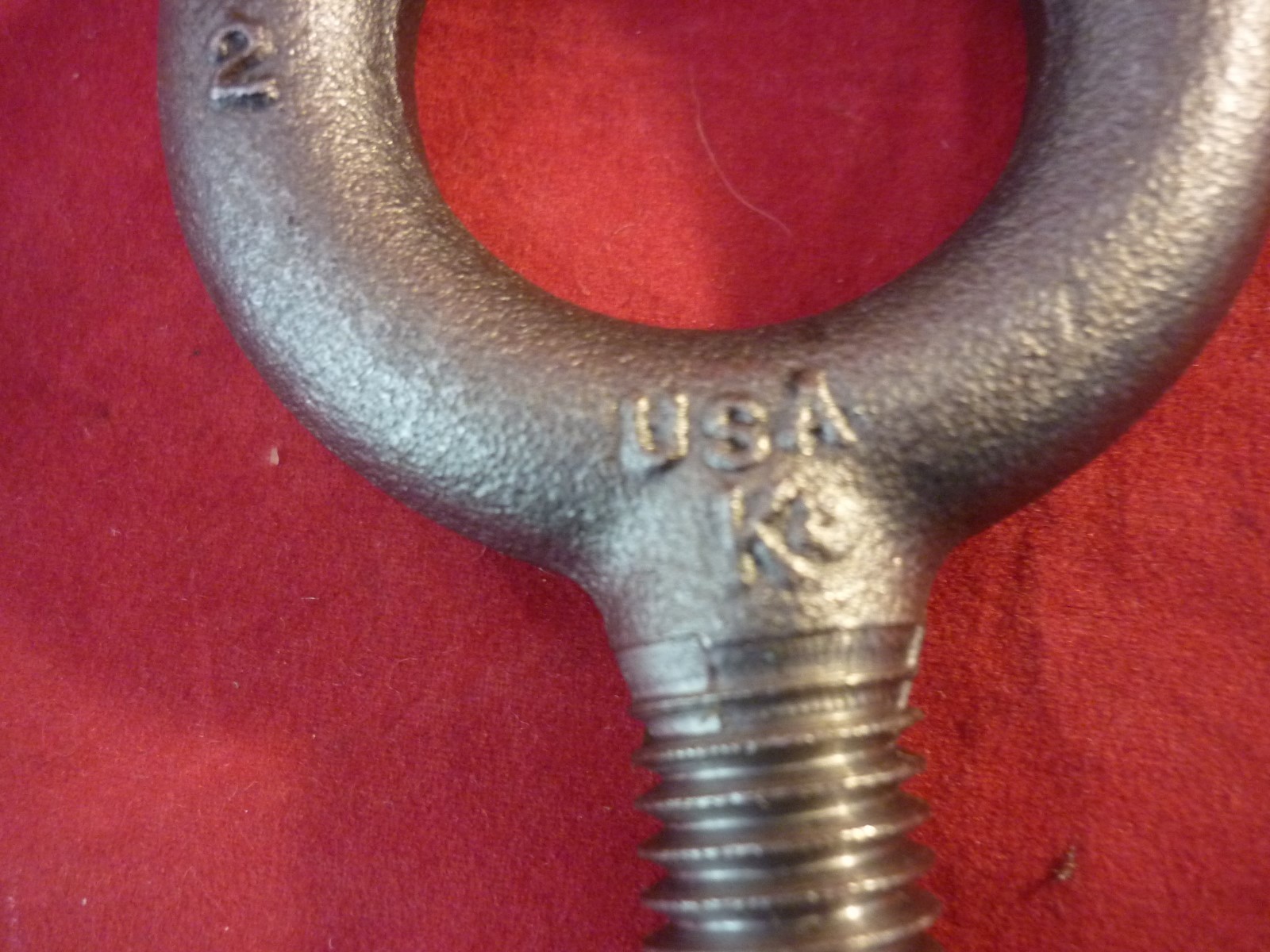 6 PIECES 1/2″ X 13 LIFTING EYE BOLTS WITH NUTS MADE IN USA