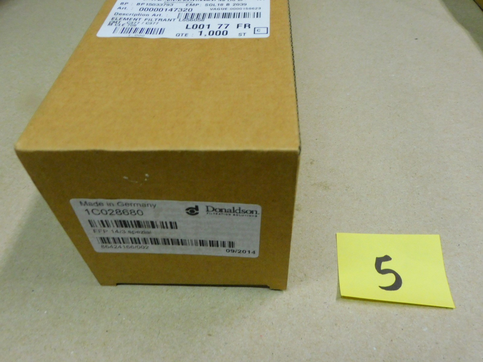 Donaldson 1C028680 Filter FFP 14/3 # 86424166/002 New in box LOT # 5