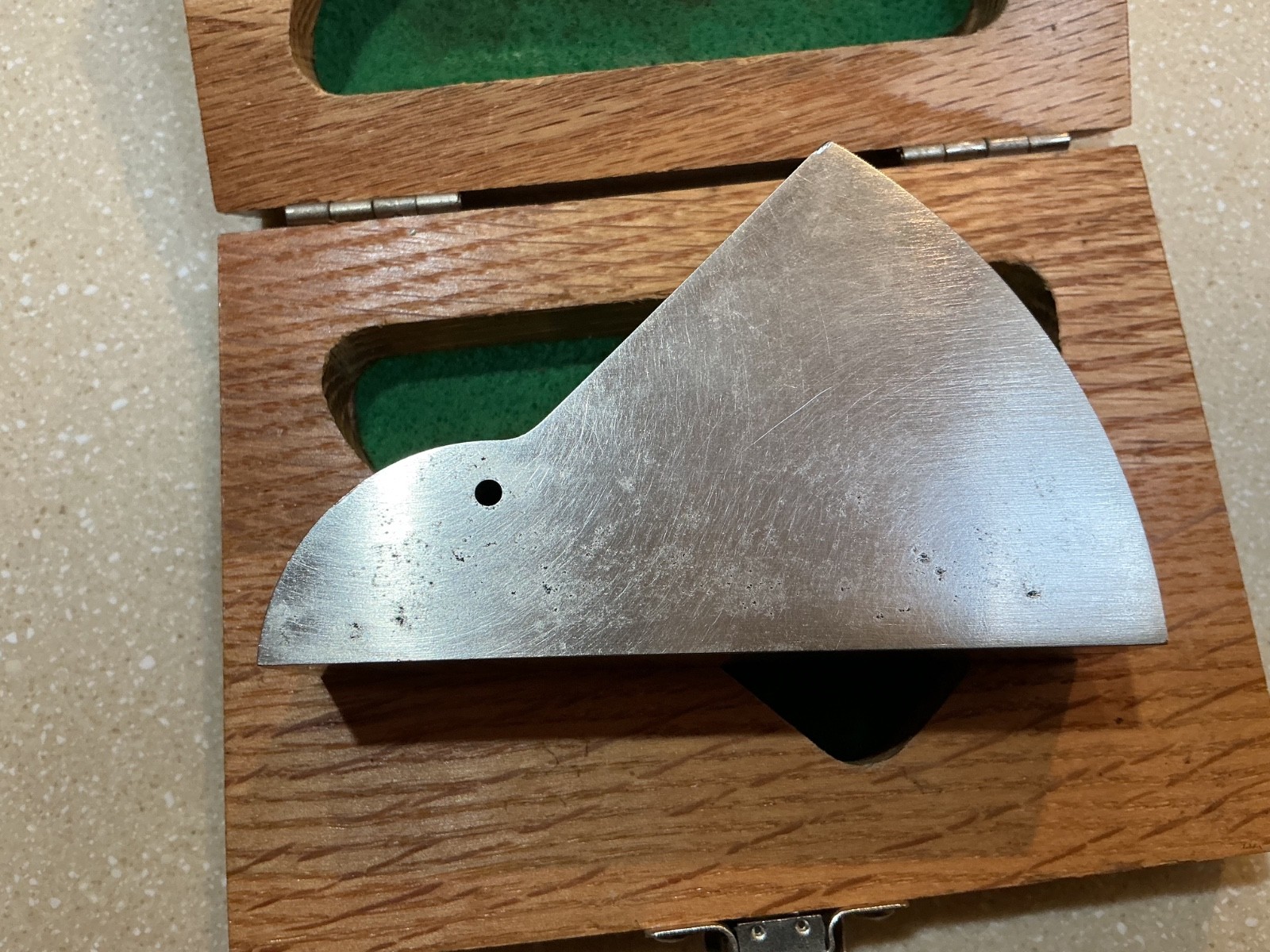 Ultrasonic testing DSC test block, steel, Panametrics TB7549-1