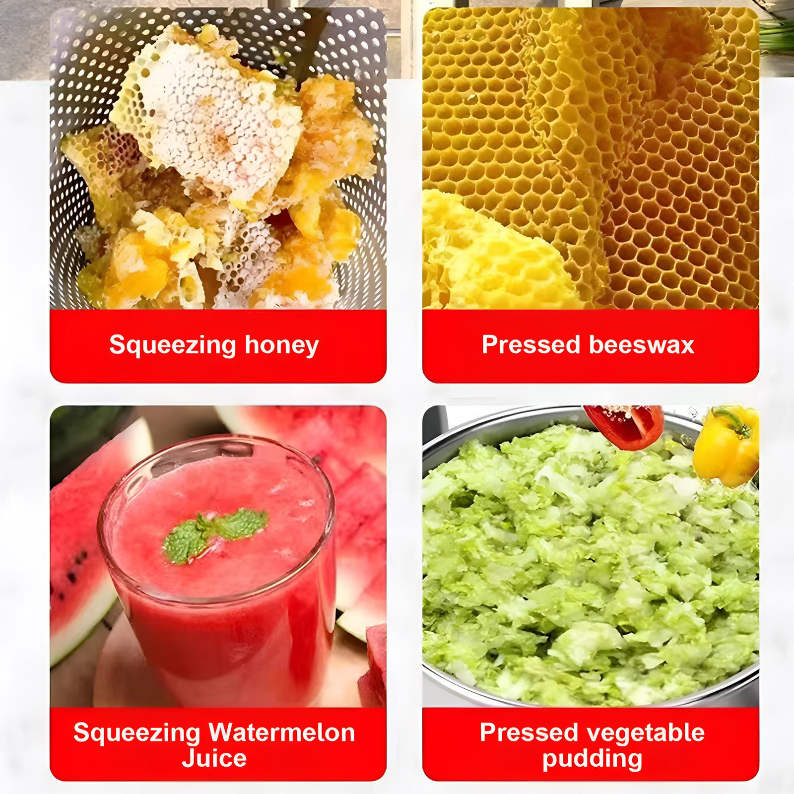 Honey Press Extractor Beekeeping Manual Stainless Steel Honey Press Machine Tool