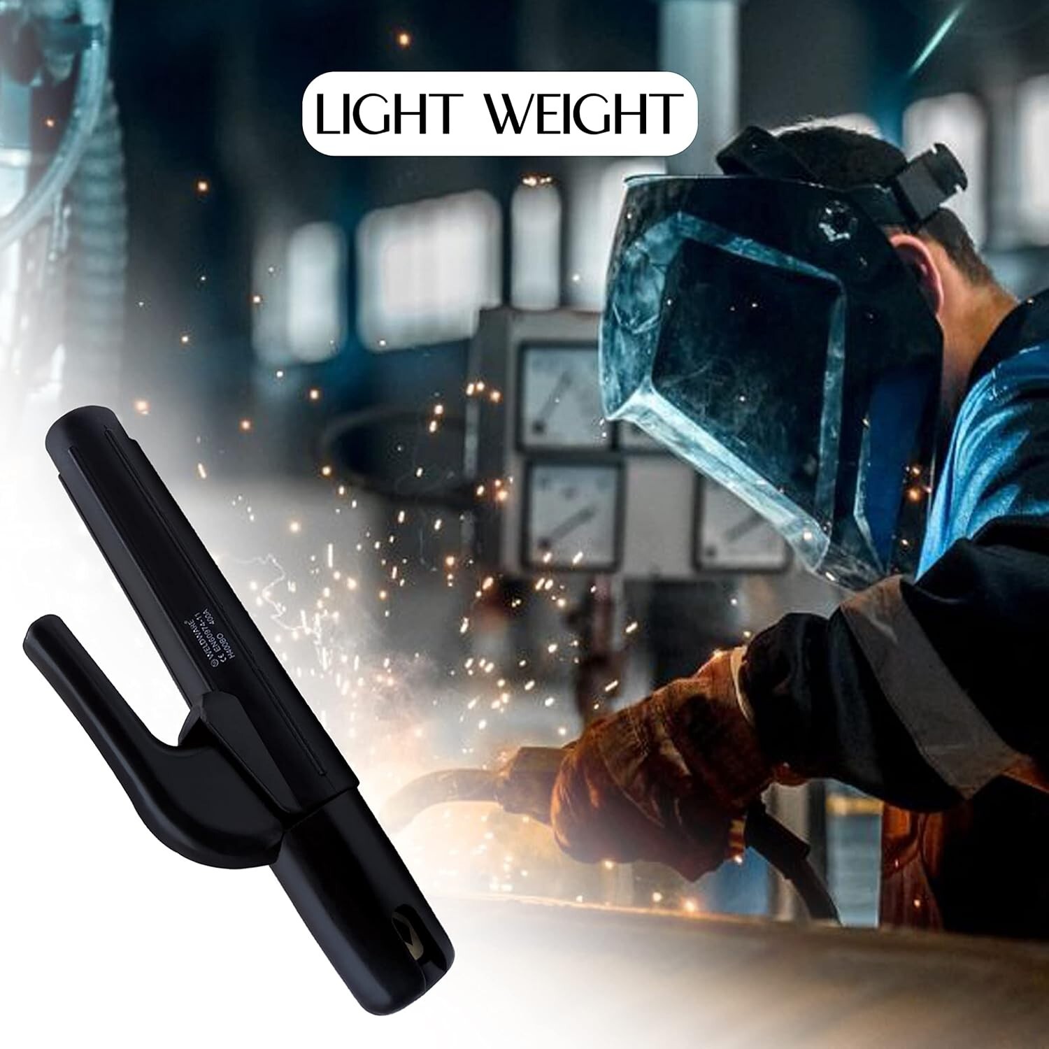 400 Amp Insulated Electrode Holder Stinger 3/0 Cable MMA Stick Welding Rod