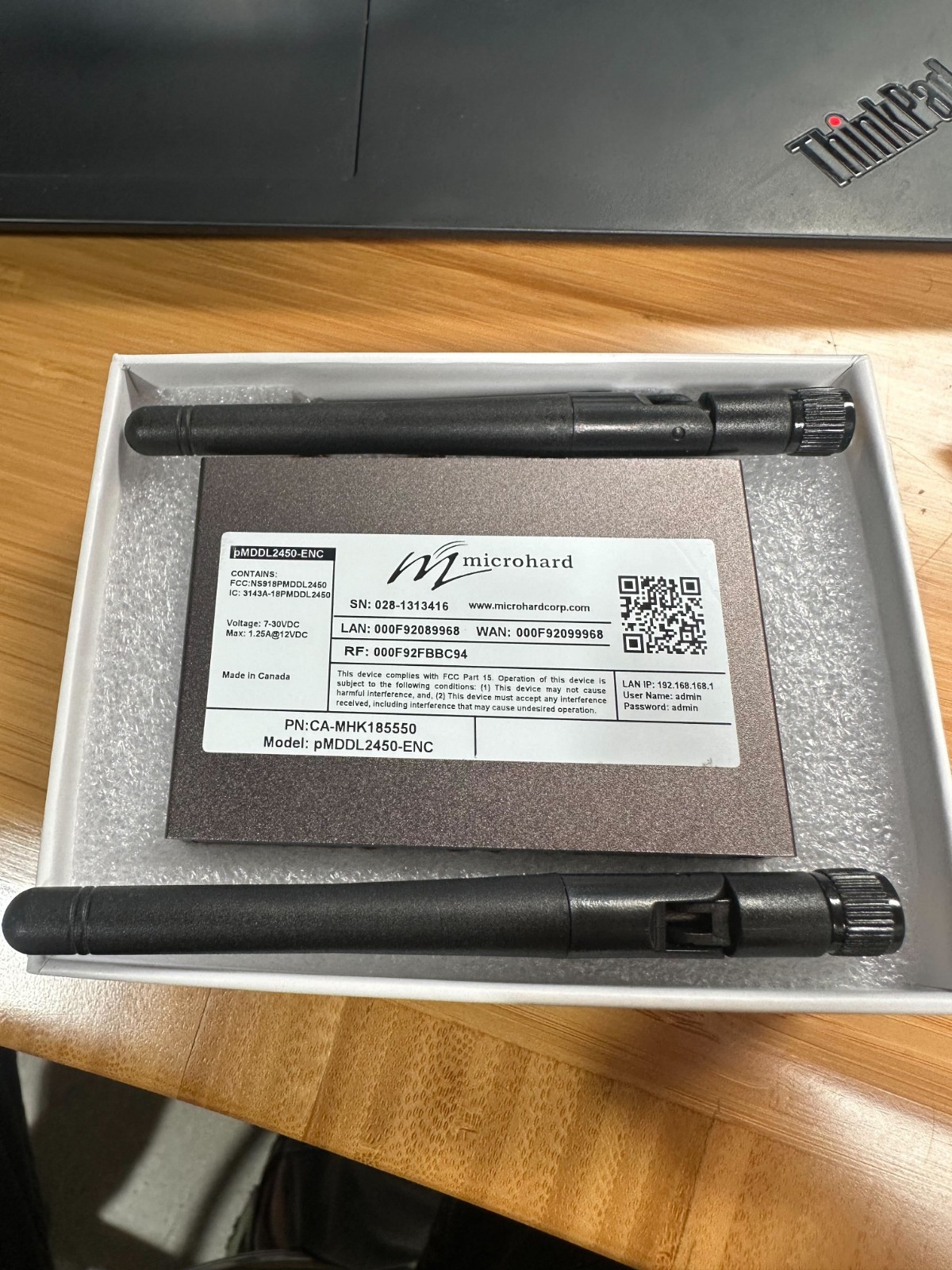 Microhard pMDDL2450-ENC – 2X2 MIMO Wireless Digital Data Link