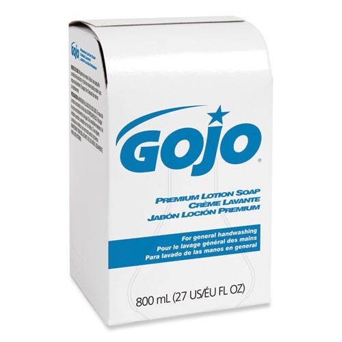 GOJO Premium Lotion Soap Refill, Waterfall Scent, 800 mL, 12/Carton