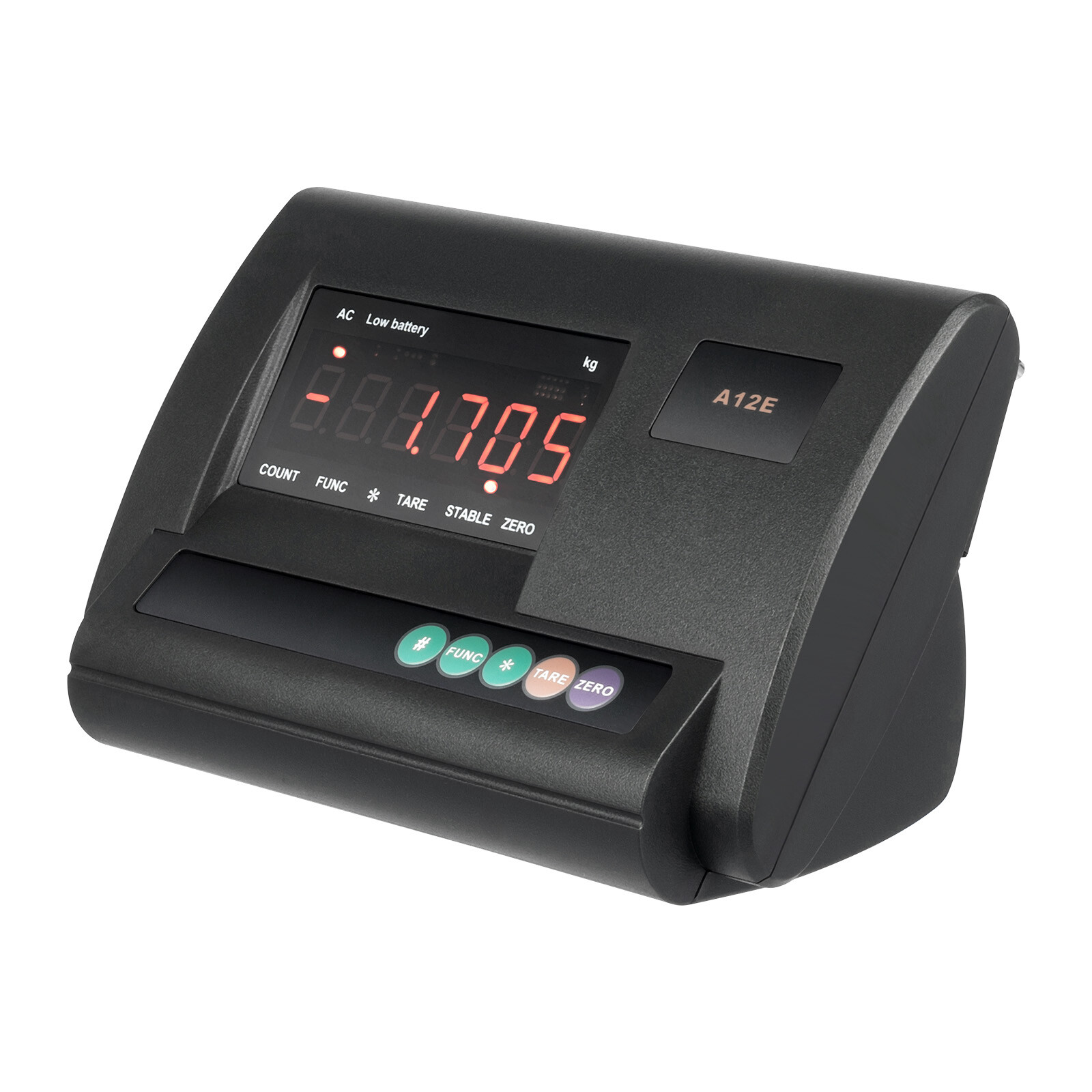 Industrial Weight Indicator 2T Capacity High Precision LCD Display Black Modern