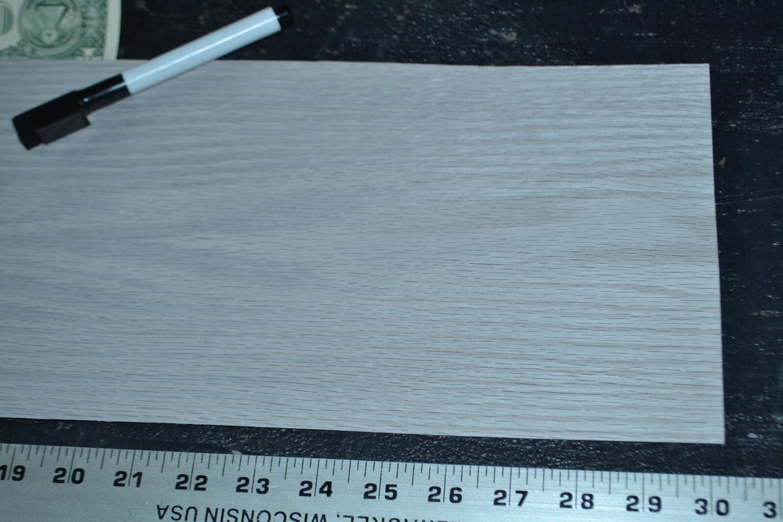 Dyed White Oak Wood Veneer Sheet 7 x 30 inches 1/42nd thick N5942-96