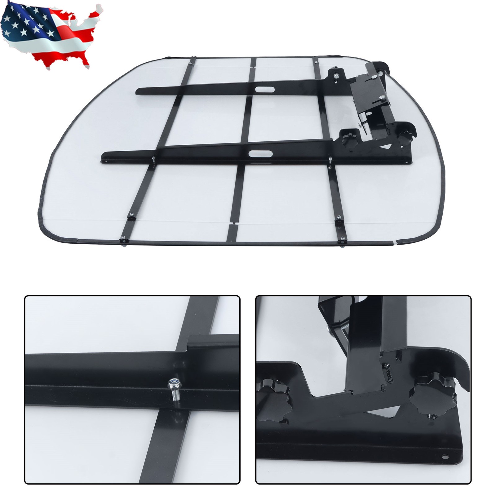 White Tractor Tuff Canopy 52″ × 52″ For 2″ x 2″ or 2″ x 3″ Rops Mower Umbrella