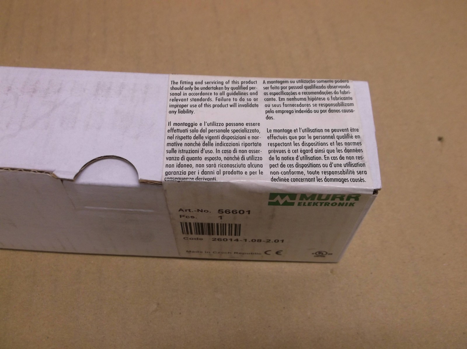 56601 Murr NEW In Box PLC I/O Terminal Block Cube67 DIO16 E 8xM12