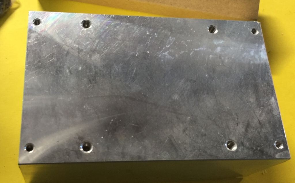 Aluminum Heat Sink 4¼ x 2-5/8 x 1-7/8 inches, 3/4 Lbs *NICE*