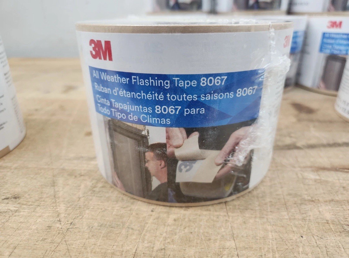 Lot of 12 3M All Weather Flashing Tape 8067 (4″ x 75 ft) -NEW/SEALED-