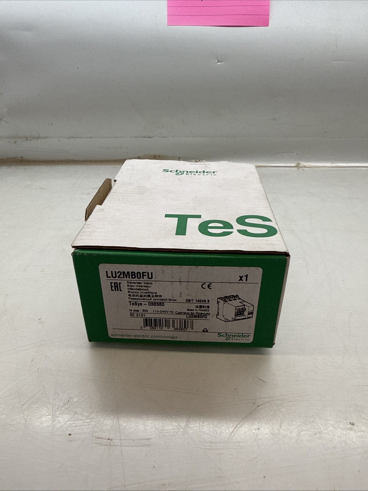SCHNEIDER ELECTRIC LU2MB0FU REVERSER BLOCK 110-240V TeSys 036380